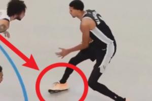 這腳踝力量細看文班運球慢動作 變向/急停后都險些側(cè)翻崴腳