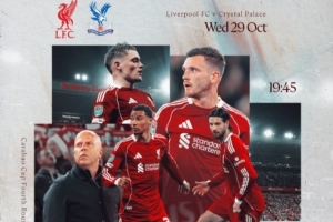 三戰(zhàn)水晶宮！利物浦發(fā)布海報：斯洛特、維爾茨、?；倏说热顺鲧R