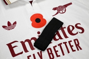 官方：阿森納本場比賽雙方將佩戴黑紗，向兩名離世球員致哀