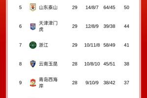 梅州先賽反超！中超積分榜：梅州、海牛積21分，相互戰(zhàn)績梅州占優(yōu)