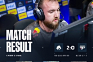 出汗了但不多！zweih關(guān)鍵大狙雙殺救主 Spirit逆轉(zhuǎn)橫掃paiN