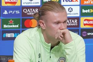 瓜帥稱你比肩梅羅？哈蘭德：不，我差遠(yuǎn)了，沒人能接近他倆