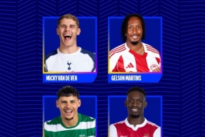 歐冠今日最佳進球候選：范德芬超級一條龍、巴洛貢小角度破門在列