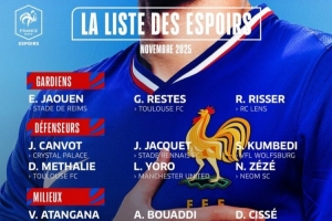 法國(guó)U21名單：約羅、特爾、馬尤盧、烏戈丘庫(kù)、奧多貝爾入選