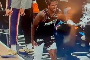 傷得不輕啊！杰倫·格林痛得齜牙咧嘴 右腿根本不敢受力