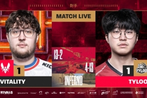 互虐一把！四人火力全開Jee對位猛逮ZywOo TYLOO強(qiáng)勢扳平比分