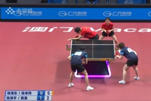 陳垣宇/蒯曼4-1徐海東/陳幸同，晉級(jí)混雙決賽與林高遠(yuǎn)/劉詩雯爭(zhēng)冠