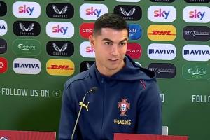 領(lǐng)到國家隊(duì)首紅！C羅賽前：希望別噓我太多 我發(fā)誓會(huì)努力做乖孩子