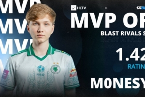 悲情MVP！Falcons狙擊手m0NESY成為本次BLAST Rivals的賽事MVP