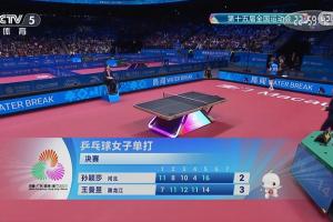 太激烈了！孫穎莎挽救3個金牌點(diǎn)16-14扳回一局，2-3落后王曼昱