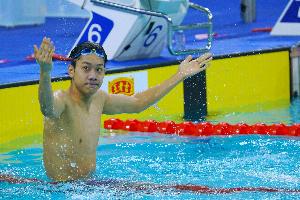 張展碩預(yù)賽第一晉級全運(yùn)會游泳男子400混決賽，汪順無緣決賽