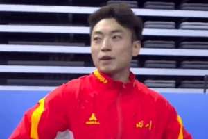 全運(yùn)會(huì)體操男子雙杠決賽，鄒敬園金牌、張博恒銀牌