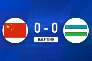 半場-U22國足0射門蒯紀聞險造對方烏龍 U22國足0-0烏茲別克斯坦