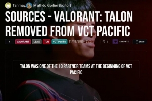 無(wú)畏契約：TALON因財(cái)務(wù)問(wèn)題退出 VCT BOOM或?qū)⒔邮置~及選手
