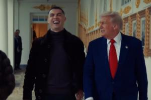 白宮官方社媒曬C羅與特朗普同行視頻，配文：兩位GOAT