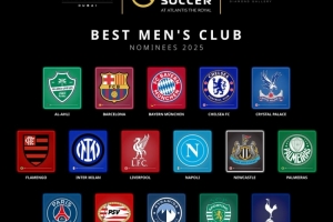 環(huán)足獎(jiǎng)2025年最佳男足俱樂部候選：巴黎、切爾西、巴薩、拜仁在列