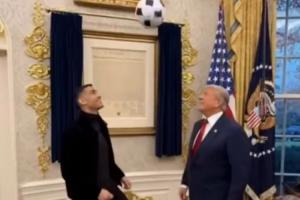 太抽象了特朗普放出與C羅踢球AI生成視頻：他既聰明又酷