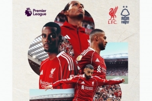 利物浦發(fā)布對(duì)陣森林海報(bào)：范戴克、薩拉赫、伊薩克、加克波出鏡