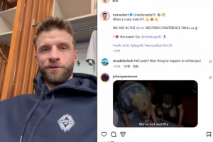 穆勒社媒慶祝溫哥華白浪晉級：難以置信，我們打進西部決賽了！