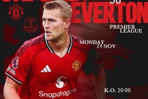 能否殺進前四？曼聯(lián)發(fā)布對陣埃弗頓海報：德里赫特單人出鏡