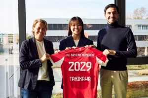 官方：日本女足國腳谷川萌萌子與拜仁女足續(xù)約至2029年