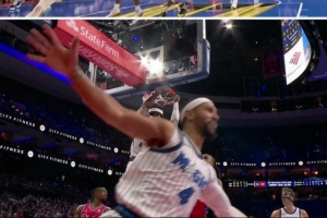 還挺像！薩格斯助飛小卡特空接 欲復(fù)刻詹姆斯和韋德的經(jīng)典之作