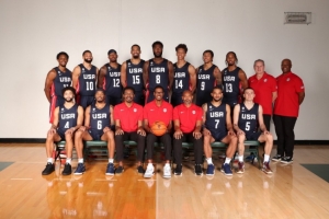 這是美國(guó)幾隊(duì)？美國(guó)男籃曬世界杯美洲區(qū)預(yù)選賽陣容全家福
