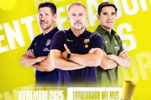 西甲11月最佳教練候選：西蒙尼、弗里克、馬塞利諾