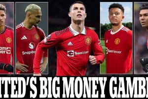 郵報評曼聯(lián)近5年引援TOP30：C羅第4姆伯莫第1，桑喬、安東尼墊底