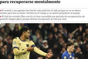 世體：阿勞霍染紅后申請(qǐng)休假恢復(fù)心理，巴薩同意+給予無(wú)限期休假