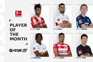 德甲11月最佳球員候選：奧利塞、翁達(dá)夫、多基、馬扎在列