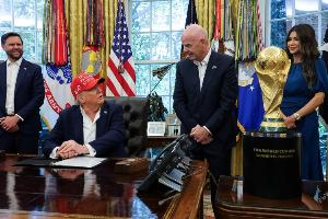 官方：美國總統(tǒng)特朗普將出席世界杯抽簽，樂隊(duì)將現(xiàn)場演唱《YMCA》