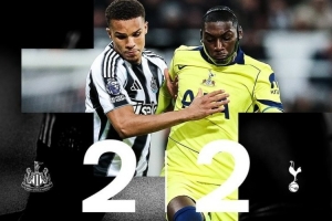 此前11勝5負(fù)！紐卡斯?fàn)栐?025年的英超主場(chǎng)比賽首次出現(xiàn)平局