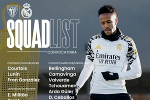 皇馬客戰(zhàn)畢巴名單：姆巴佩、維尼修斯在列，勞爾·阿森西奧回歸