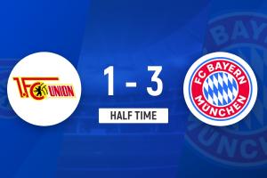 半場-拜仁暫3-1柏林聯(lián)合 凱恩破門塔手球送點柏林聯(lián)合2送烏龍