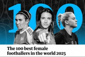 衛(wèi)報評2025女足百大球星：邦馬蒂、卡爾登泰、魯索前三