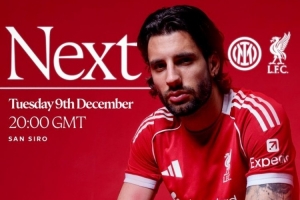 利物浦官推曬海報，預(yù)熱歐冠客戰(zhàn)國際米蘭