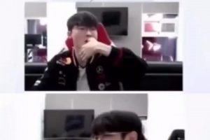 在咬大拇指還是掐人中？T1擊敗NS后Faker展現(xiàn)“新形態(tài)”