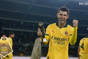 替補(bǔ)登場(chǎng)梅開(kāi)二度！官方：普利西奇當(dāng)選都靈2-3米蘭全場(chǎng)最佳球員