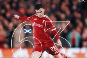 羅伯遜生涯63次在歐冠聯(lián)賽登場，創(chuàng)蘇格蘭球員出場次數(shù)紀錄