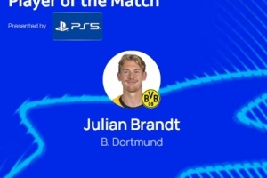 梅開二度，官方：布蘭特當(dāng)選多特2-2博德閃耀全場最佳球員