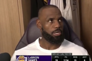 詹姆斯談罰球劣勢(shì)：比賽就是如此 有時(shí)你會(huì)得到吹罰 有時(shí)得不到