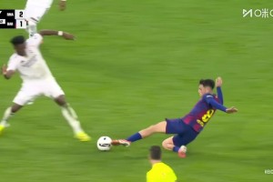 生涯首紅！佩德里鏟倒瓊阿梅尼吃到第2張黃牌被罰下